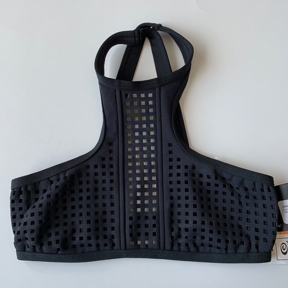 2/$30 Rip Curl black hi neck peekaboo bikini top - Picture 3 of 8